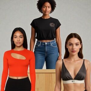 Women’s Stylish Tops Bundle (3 Pieces) — Sizes Small & Medium